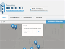 Tablet Screenshot of immeublesalexcellence.com
